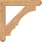 Ekena Millwork Balboa Craftsman Smooth Bracket w/ Offset Brace, Western Red Cedar, 7 1/2"W x 44"D x 44"H BKT0806X44X44BOA04SWR - alternate 3